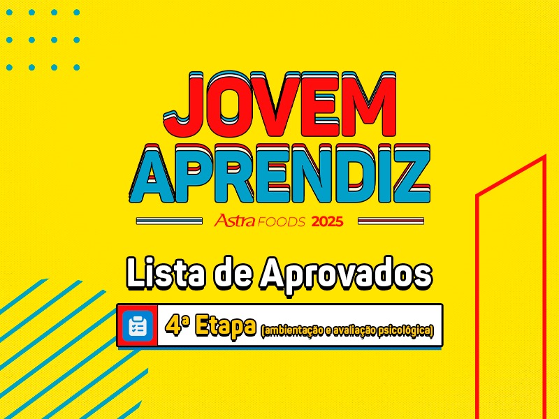 Jovem Aprendiz 2025 – Resultado da 4ª Etapa